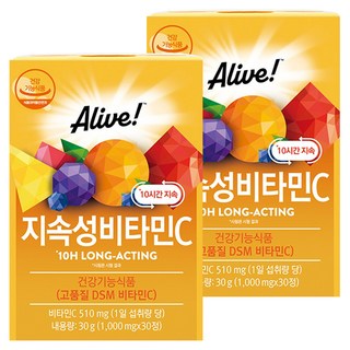 얼라이브 지속성 비타민c 30g, 30정, 2개