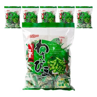 스낵하우스 그린피스 와사비 스낵, 380g, 6개