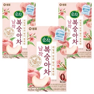 순작 콜드브루 과일허브티 납작 복숭아차, 1.8g, 20개입, 3개
