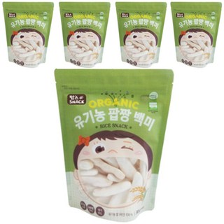 맘스스낵 유기농 팝짱 백미, 백미맛, 30g, 5개 떡뻥 맘스스낵 유기농 팝짱 백미, 백미맛, 30g, 5개 떡뻥