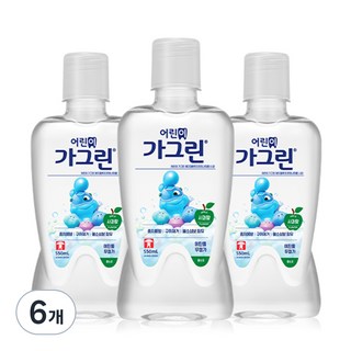 동아제약 어린이용 가그린 사과향, 550ml, 6개