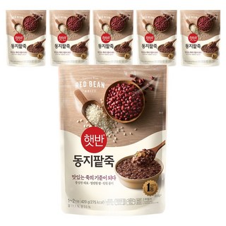 햇반 동지팥죽, 420g, 6세트