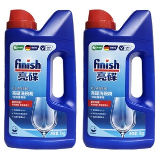 finish 洗碗粉洗碗機專用, 1kg, 2罐