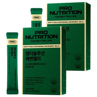 프로뉴트리션 엠티솔루션 쾌변젤리 사과맛, 14회분, 280g, 2개