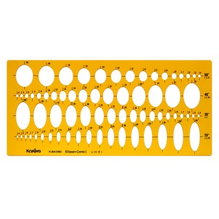 코링 종합 타원 형판 자 K-841090, 1개