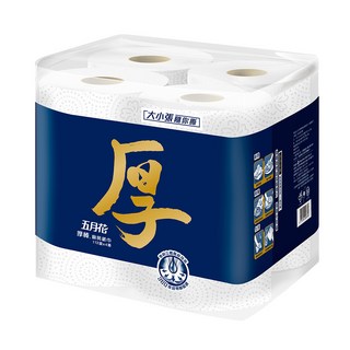 五月花 厚棒捲筒式廚房紙巾, 4捲, 1袋