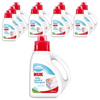 NUK嬰兒洗衣精1000ml，成分天然溫和，不含螢光劑, 1L, 10瓶