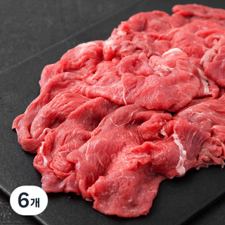 푸드랩플러스 호주산 곡물비육 앞다리 불고기 샤브샤브용 (냉장), 800g, 6개