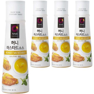 청정원 허니 머스타드 소스, 320g, 4개 청정원 허니 머스타드 소스, 320g, 4개