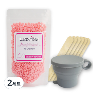 왁스키스 셀프왁싱 올인원키트 겨드랑이용, 100g, 2개