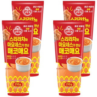 오뚜기 스리라차와 마요네스가 만난 매코매요, 210g, 4개