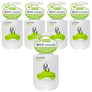 퓨어블 베이비 포밍 젖병세정제 올인원 주방세제, 5개, 500ml