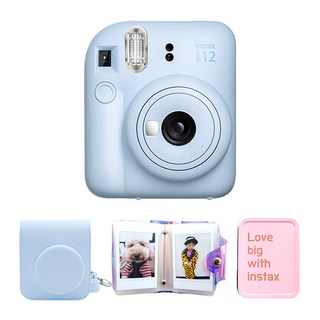 FUJIFILM 富士 instax Mini 12粉彩藍+專用包組, 單品, 1組