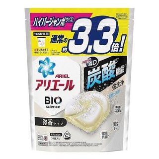 ARIEL 4D碳酸洗衣球補充包 微香, 39顆, 1袋