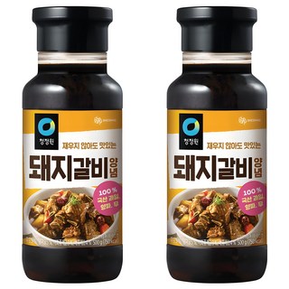 청정원 전통 돼지갈비양념, 500g, 2개