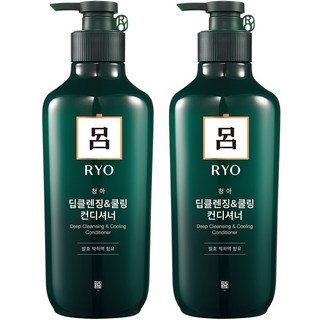 려 청아 딥클렌징 쿨링 컨디셔너, 550ml, 2개