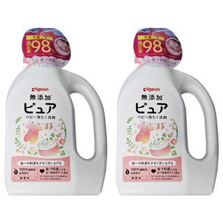 pigeon 貝親 100%植物性 嬰兒衣物洗衣精, 800ml, 2瓶