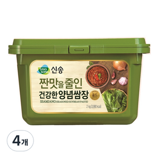 신송 짠맛을 줄인 건강한 양념쌈장, 2kg, 4개
