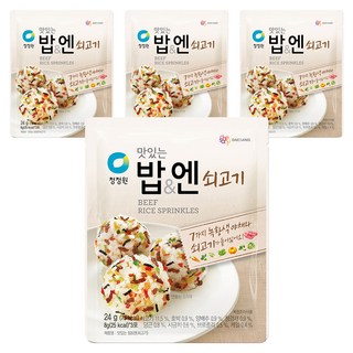 청정원 맛있는 밥&엔 쇠고기, 24g, 4개