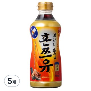 기꼬만 코이다시 혼쯔유소스, 500ml, 5개