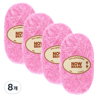 울클럽 나우브랜드 수세미실 80g, 157 딸기라떼, 8개