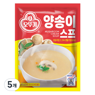 오뚜기 양송이스프, 80g, 5개