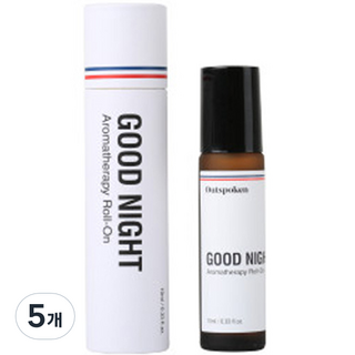 서하의집 아웃스포큰 아로마테라피 롤온 굿나잇 블렌딩, 10ml, 5개