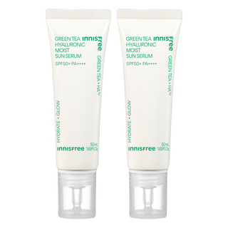 INNISFREE 綠茶玻尿酸保濕防曬乳SPF50+ PA++++, 50ml, 2條