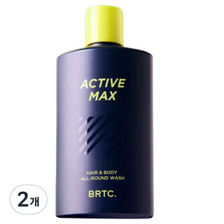 비알티씨 액티브 맥스 헤어 앤 바디 올라운드 워시, 200ml, 2개