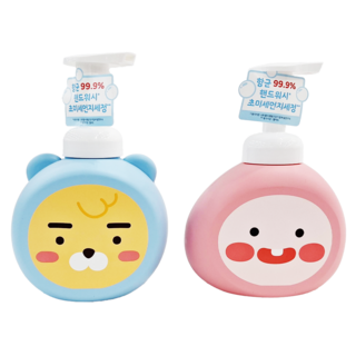 ON THE BODY X Little Kakao Friends 泡泡洗手幕斯 2入組, 清潔手部肌膚, 1L, 1組