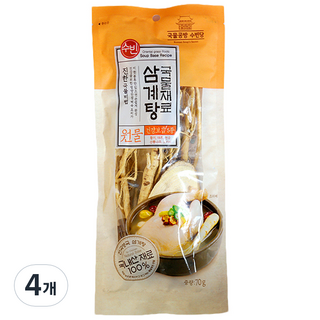 조은약초 삼계탕재료, 70g, 4개