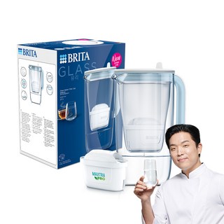 브리타 글라스저그 정수기 Glass Jug 2.5L + 막스트라 프로 필터 고객직접설치