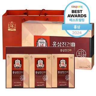 정관장 홍삼진건 + 쇼핑백, 40ml, 30개_정관장로 시작하는 건강한 식품관리 라이프