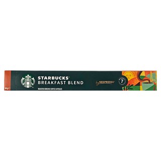 STARBUCKS 星巴克 早餐綜合咖啡膠囊 Nespresso 咖啡機專用, 5.6g, 10顆, 1盒