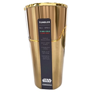 CORKCICLE. 酷仕客 STAR WARS系列 三層真空寬口杯 475ML C-3PO款, 16oz不鏽鋼保溫杯, 1個