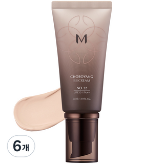 미샤 M 초보양 비비크림 SPF30 PA++ 50ml, 22호 은은한베이지, 6개