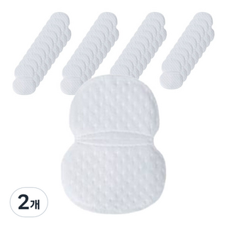 일상나눔 다용도 일회용 모자 셔츠 땀 흡수 패드 스티커 겨드랑이형 화이트 11 x 9.5 cm 40p, 2개