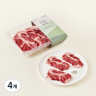 성지농장 동물복지 인증 한돈 목심 구이용 (냉장), 4개, 500g