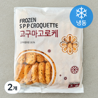 랜시 고구마고로케 (냉동), 900g, 2개