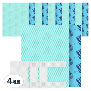 부엉이 레그 쿨링시트 종아리 바닥 쿨링 패치 2p x 6개 + 고정밴드 4p 세트 210g, 4세트