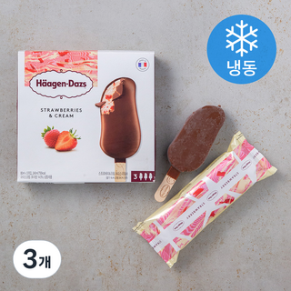 하겐다즈 멀티바 아이스크림 스트로베리 앤 크림 (냉동), 80ml, 3개입, 3개 대표 이미지 - 하겐다즈 추천