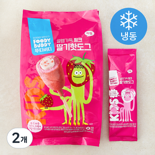푸디버디 설렘가득 핑크 딸기핫도그