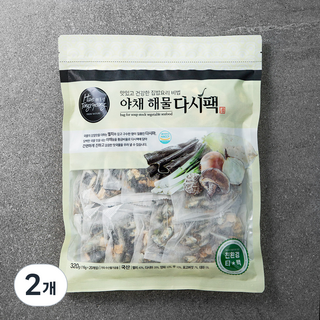 해통령 야채 해물 다시팩, 16g, 20개입, 2개