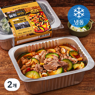 마이셰프 캠핑갈땐 이차돌 우삼겹 된장찌개 (냉동), 390g, 2개