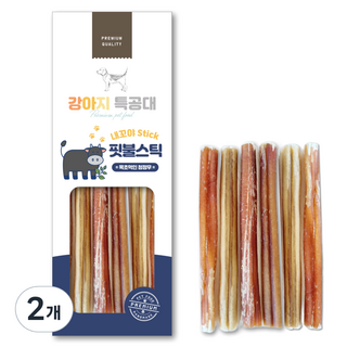 강아지특공대 강아지용 오래먹는 내꼬야스틱 핏불 10cm, 40g, 2개, 소고기맛