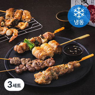명품조선 모듬꼬치 8꼬치 380g + 소스 50g 세트 (냉동), 430g, 3세트