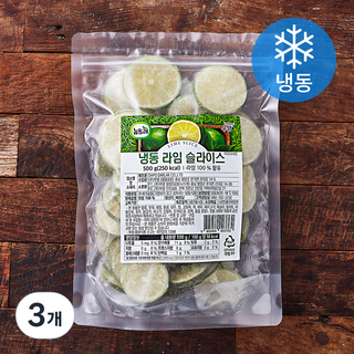뉴뜨레 라임 슬라이스 (냉동), 500g, 3개