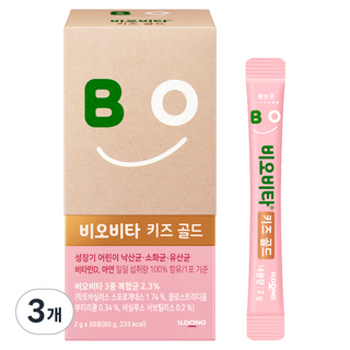 비오비타 일동제약 키즈 골드 유산균 30p, 60g, 3개