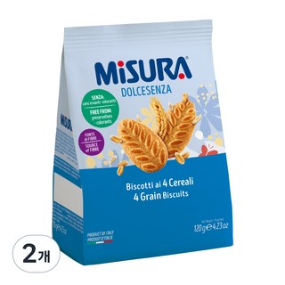 미주라 시리얼비스켓, 120g, 2개
