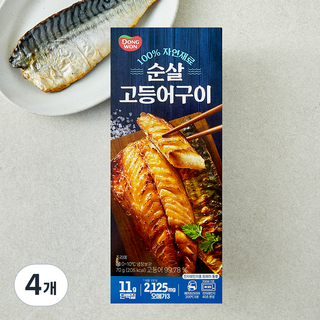 동원 순살 고등어구이, 4개, 70g